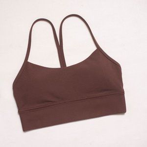 Lululemon Flow Y Long Line 6 Earth Brown NWOT